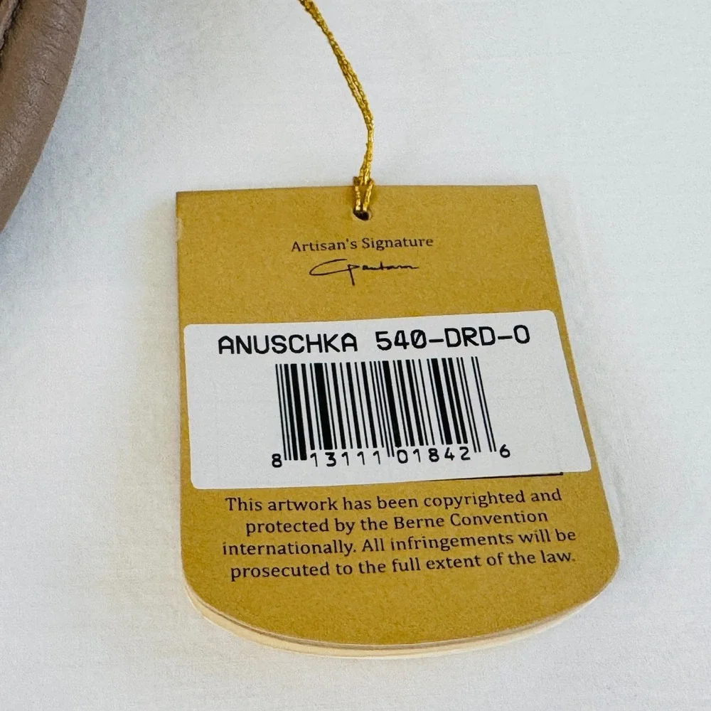 Anuschka Satchel Crossbody NEW with Tags 540-DRD-0 Dreamy Dahlias Bronze Signed